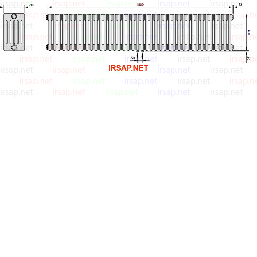 Радиатор IRSAP Tesi 60450/40 T50 CL 01